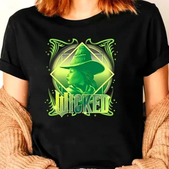 Wicked Graphic Tee - Black and Green Sz Large - Picture 1 of 5